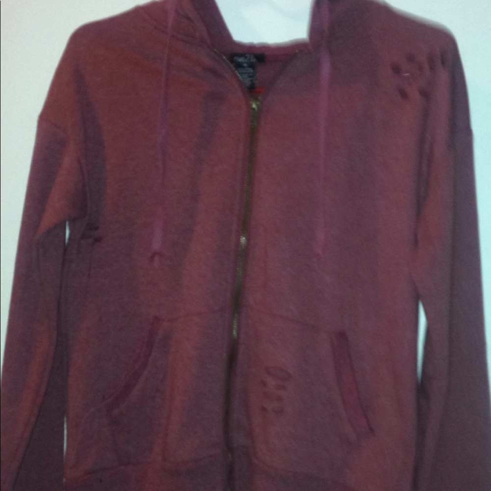 Burgundy hoodie